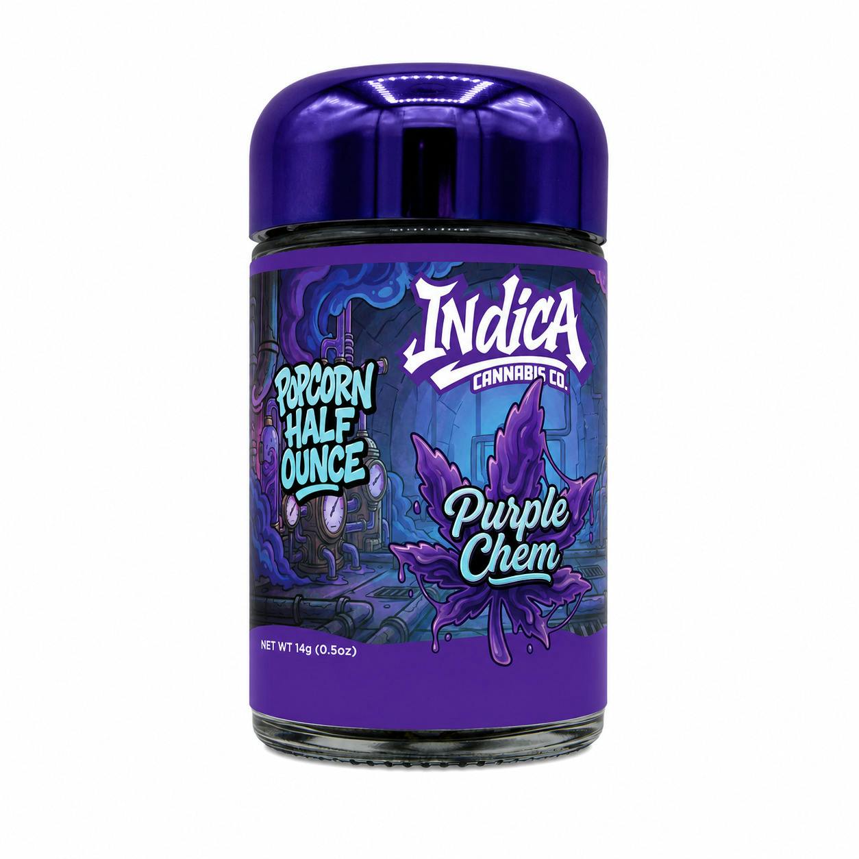 Indica Cannabis Co - Popcorn Flower - Purple Chem (I) (14.0g)