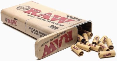 Raw Prerolled Tips 100 Pack