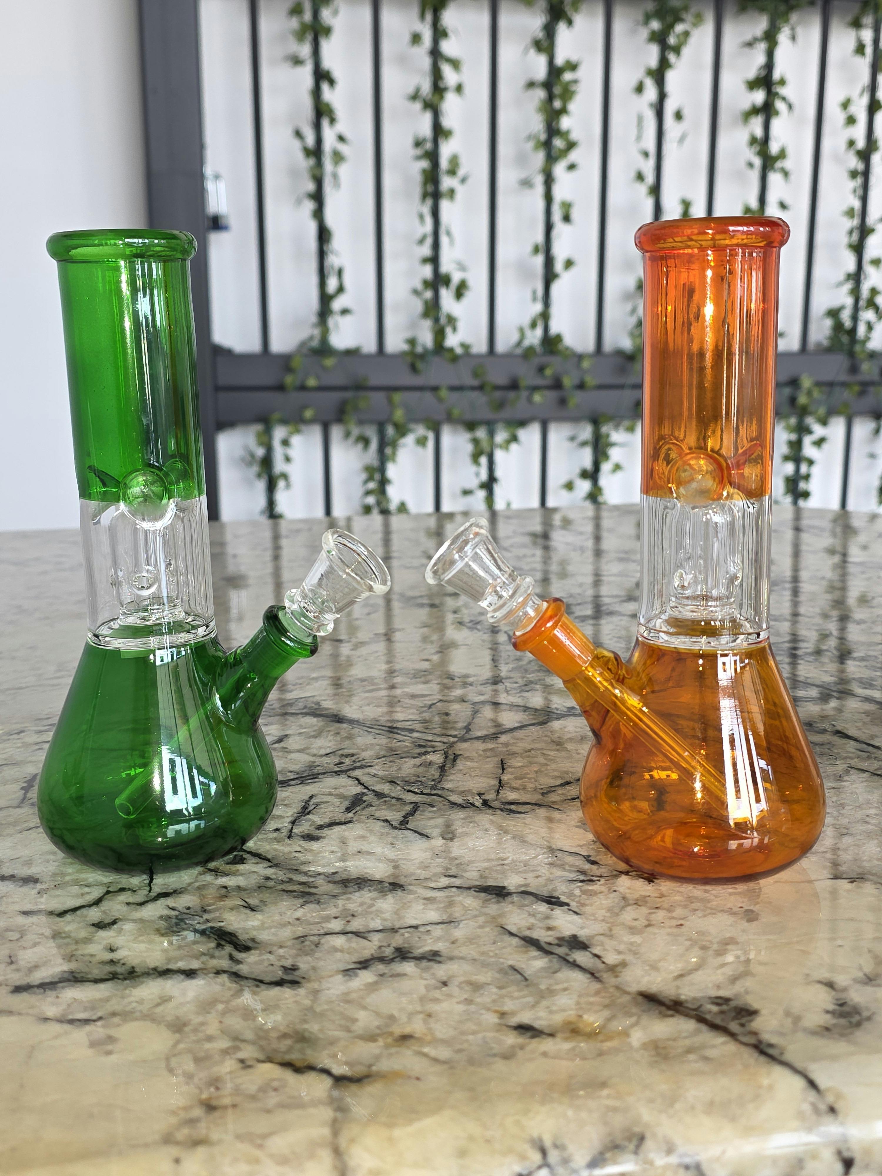 8" Painted Percolator Water Pipe