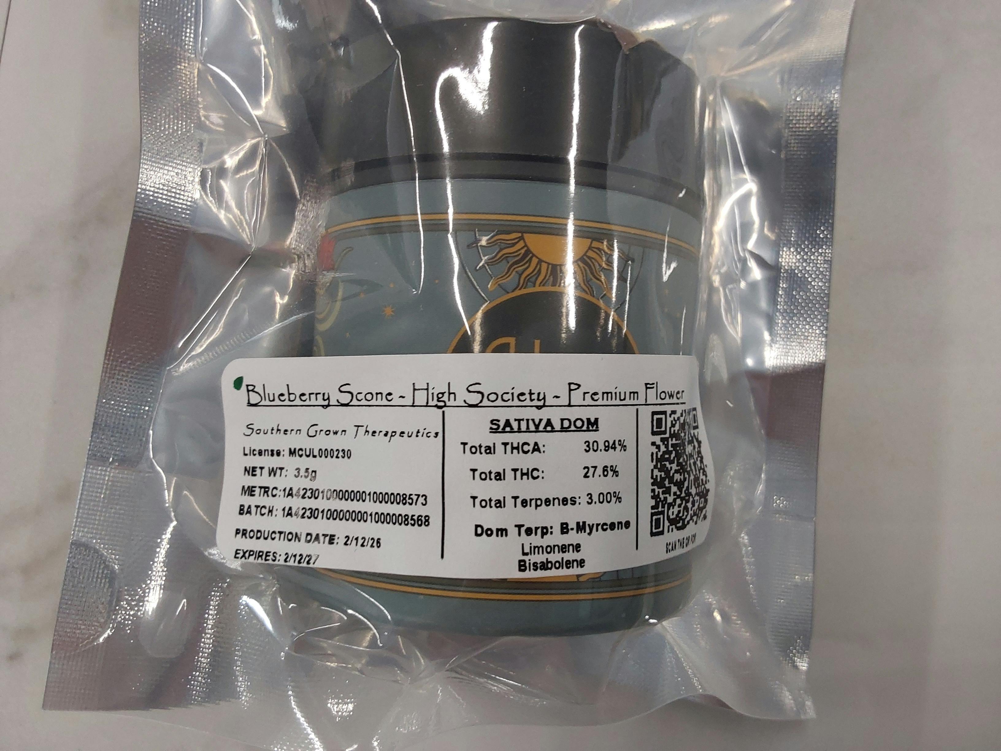 Blueberry Scone | 3.5G Flower | Southern Grown