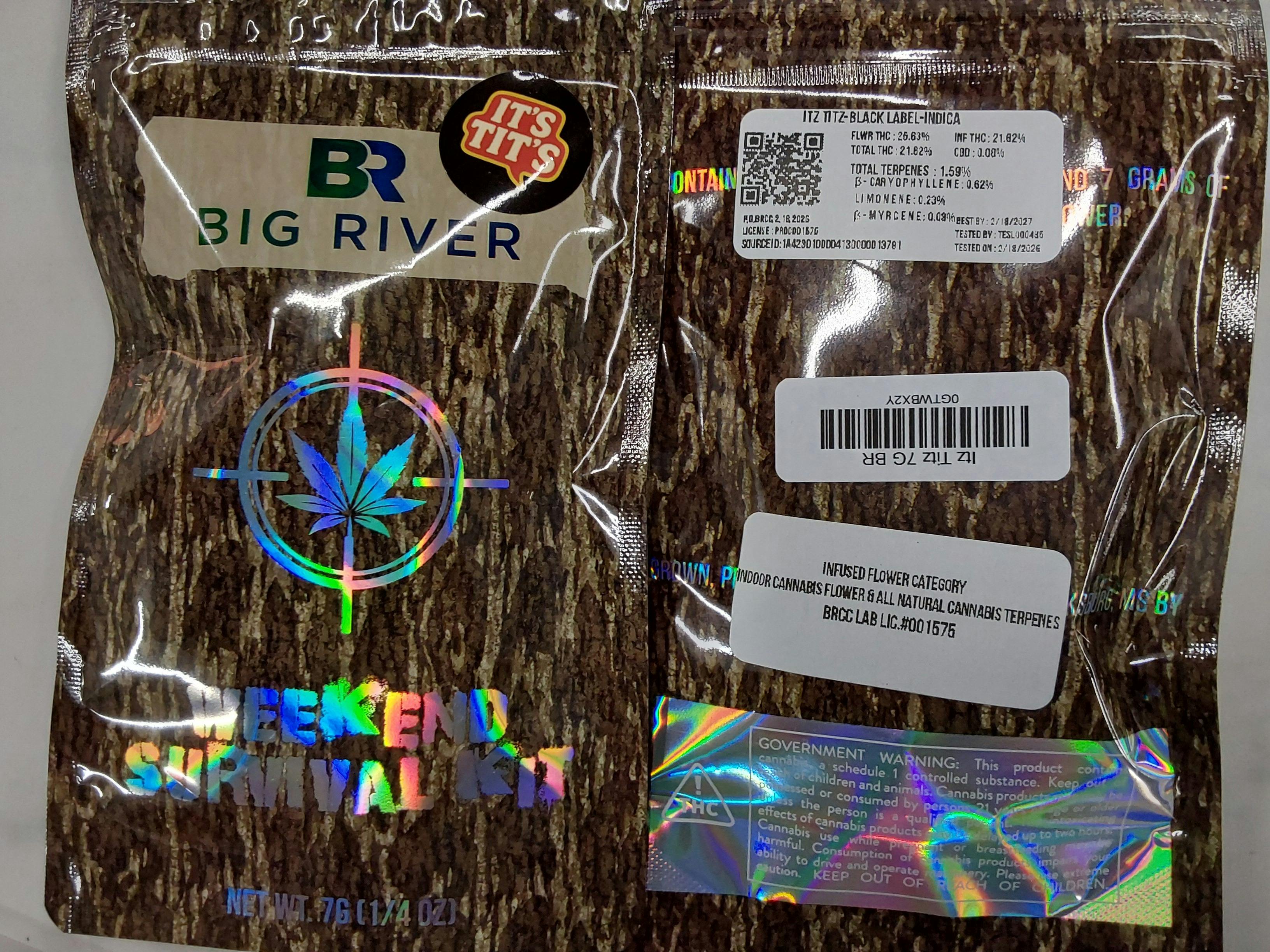 Itz Titz | 7G Infused Flower | Big River
