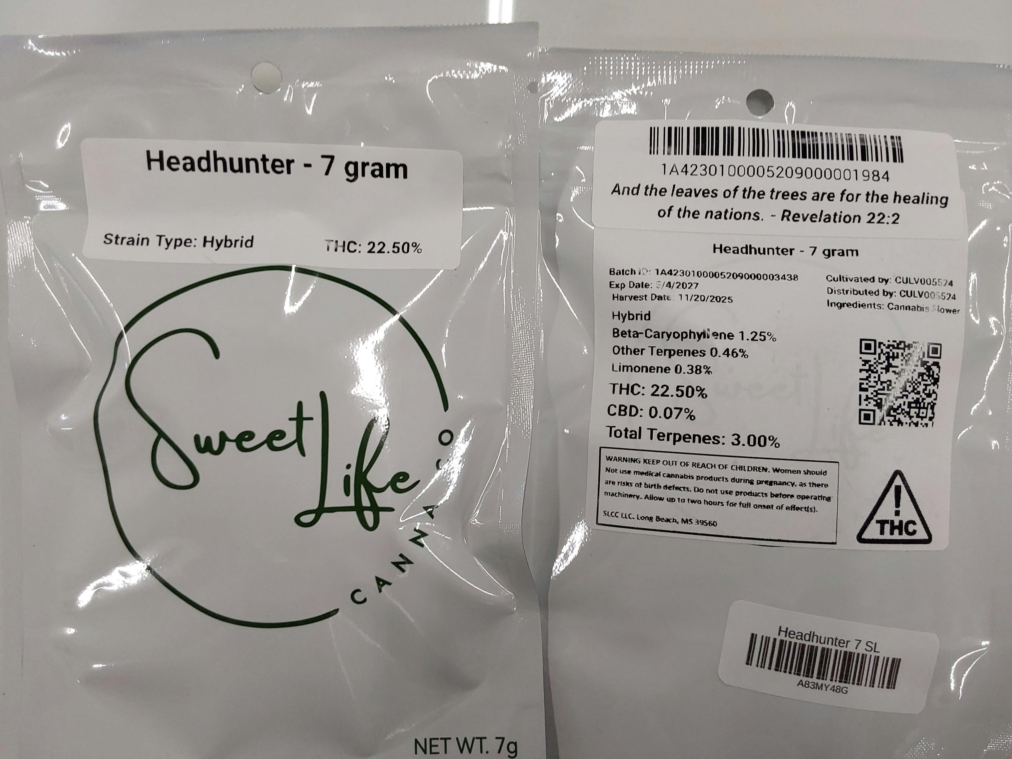 Headhunter | 7G Flower | Sweet Life