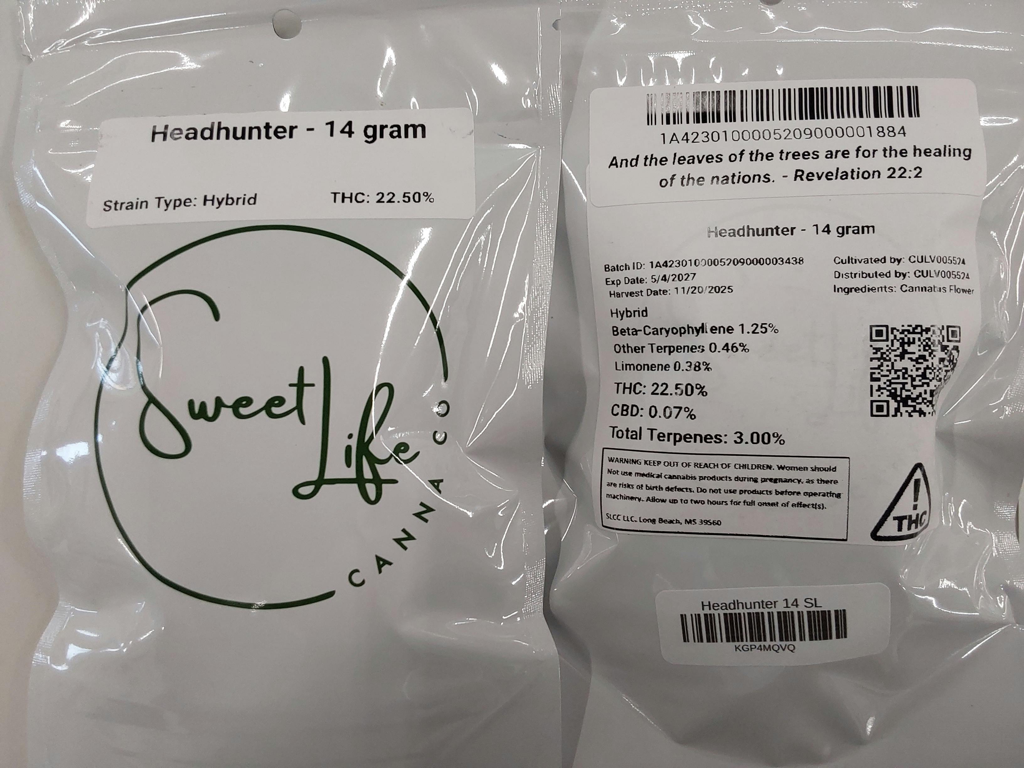Headhunter | 14G Flower | Sweet Life