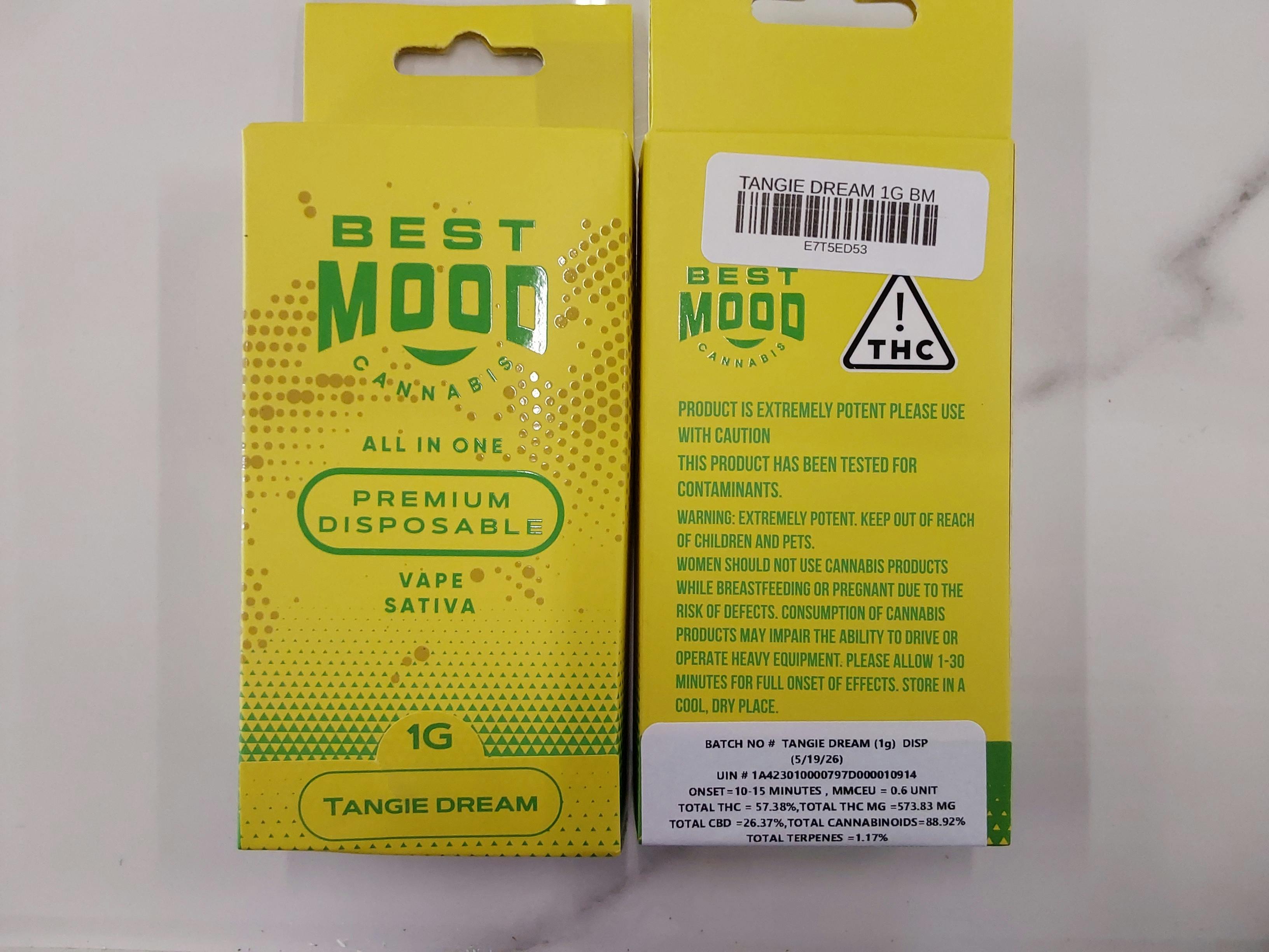 TANGIE DREAM | 1G Disposable Vape Pen | BESTMOOD