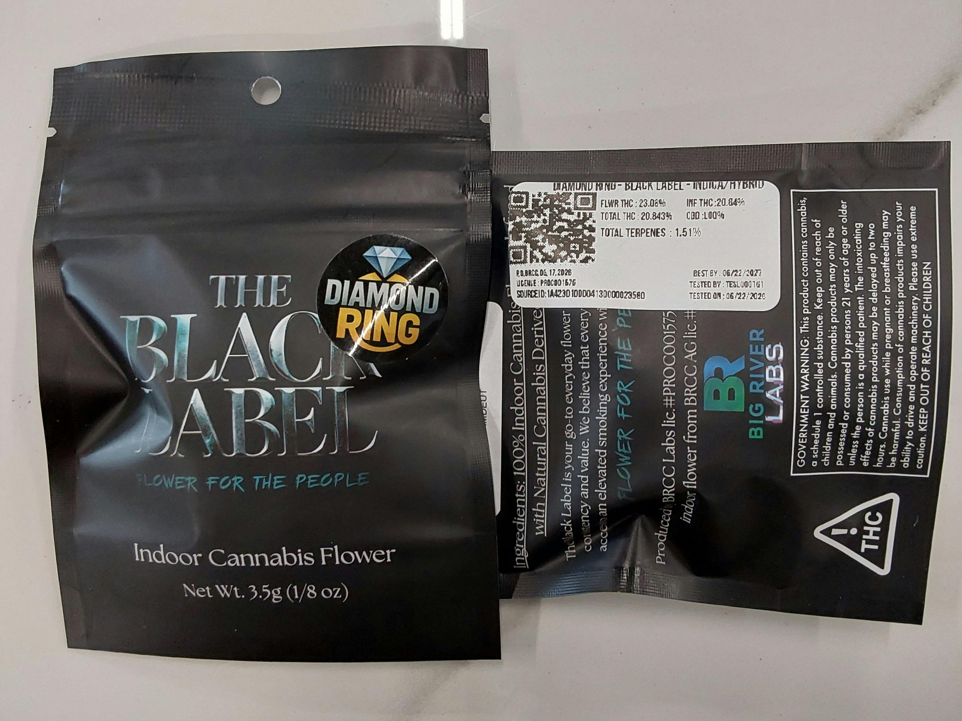 Itz Diamond Ring | 3.5G Black Label Flower | Big River