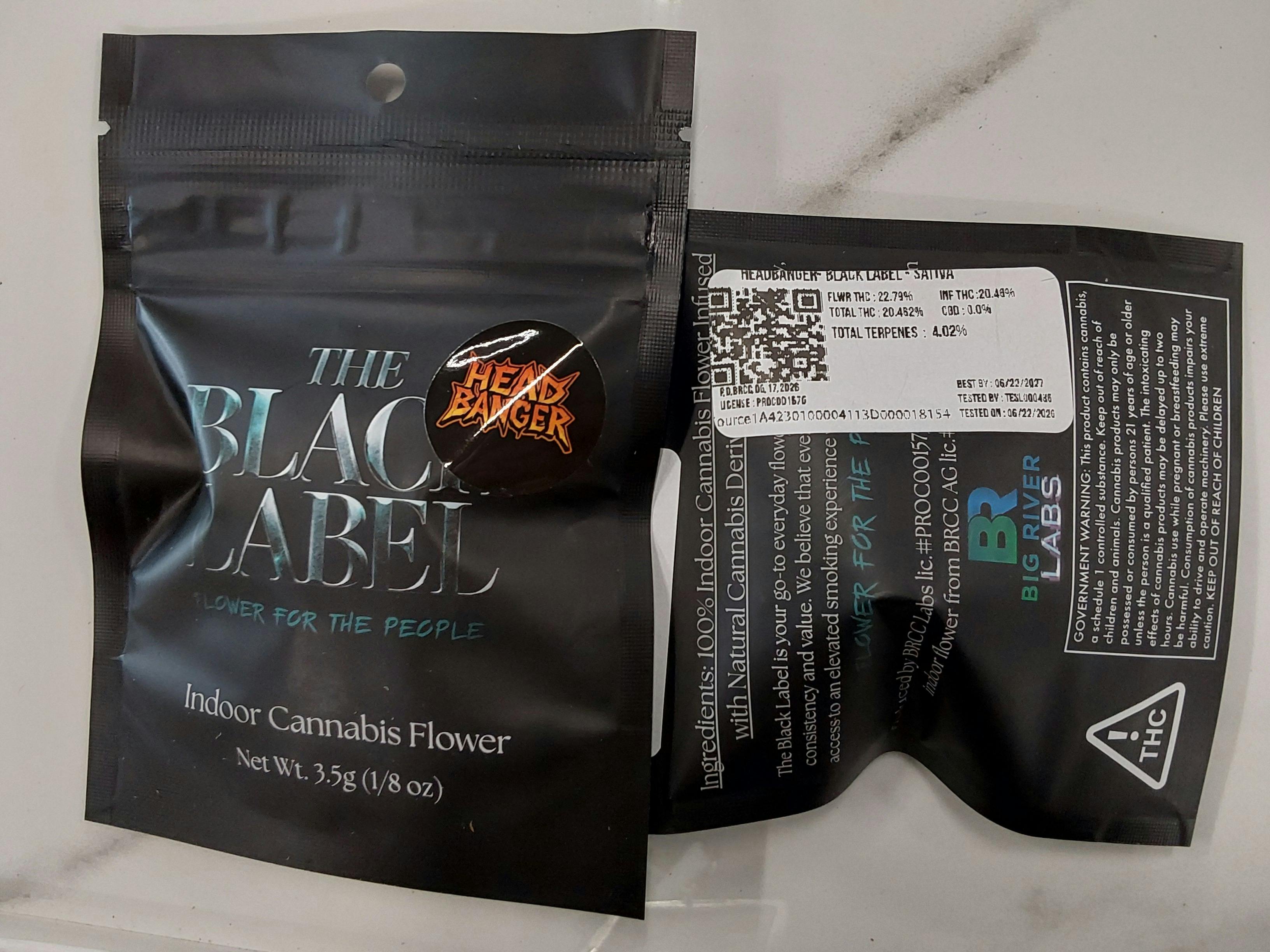 Head Banger | 3.5G Black Label Flower | Big River at Geaux Green Medical Dispensary