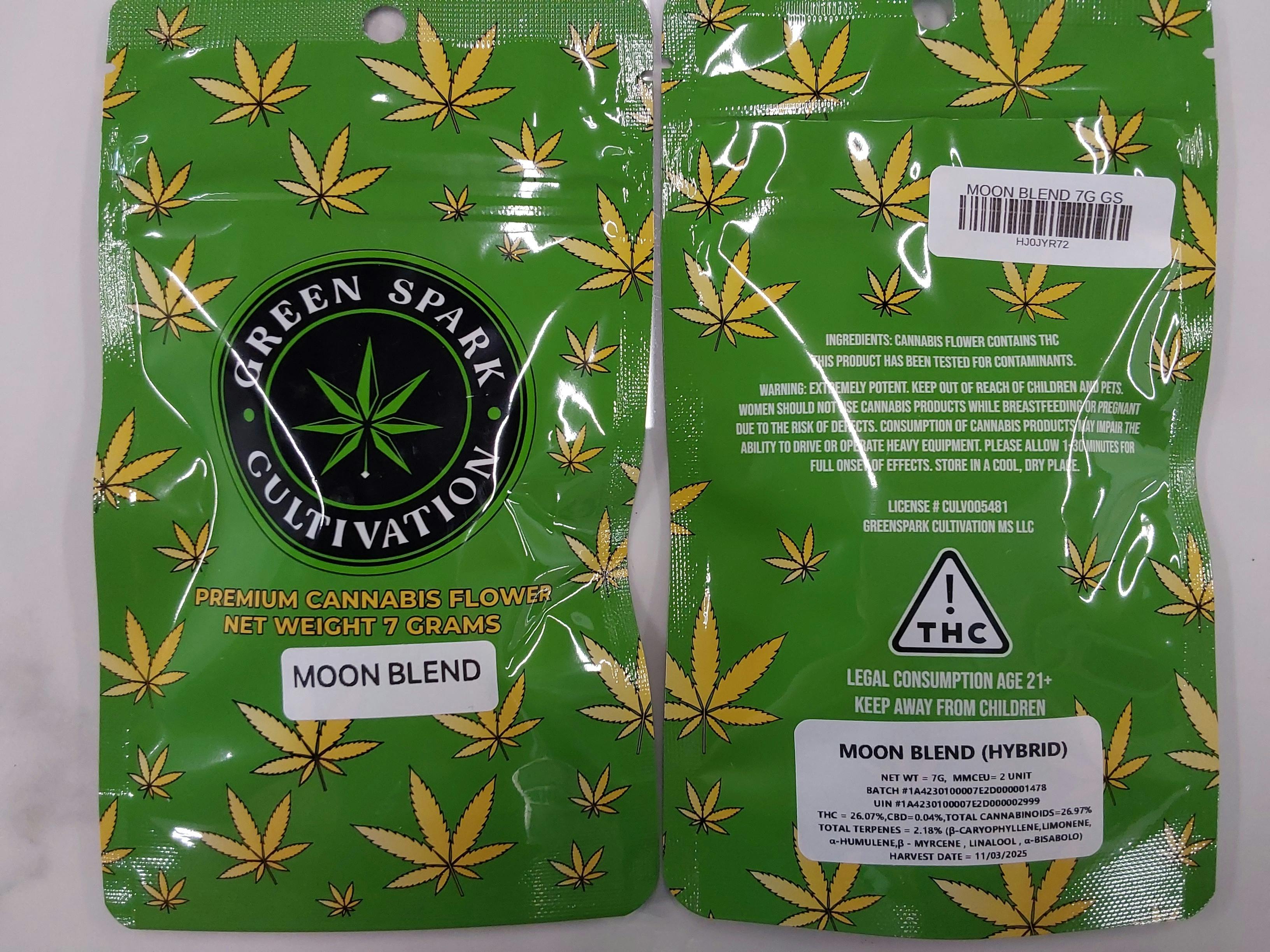 MOON BLEND | 7G Flower | Green Spark