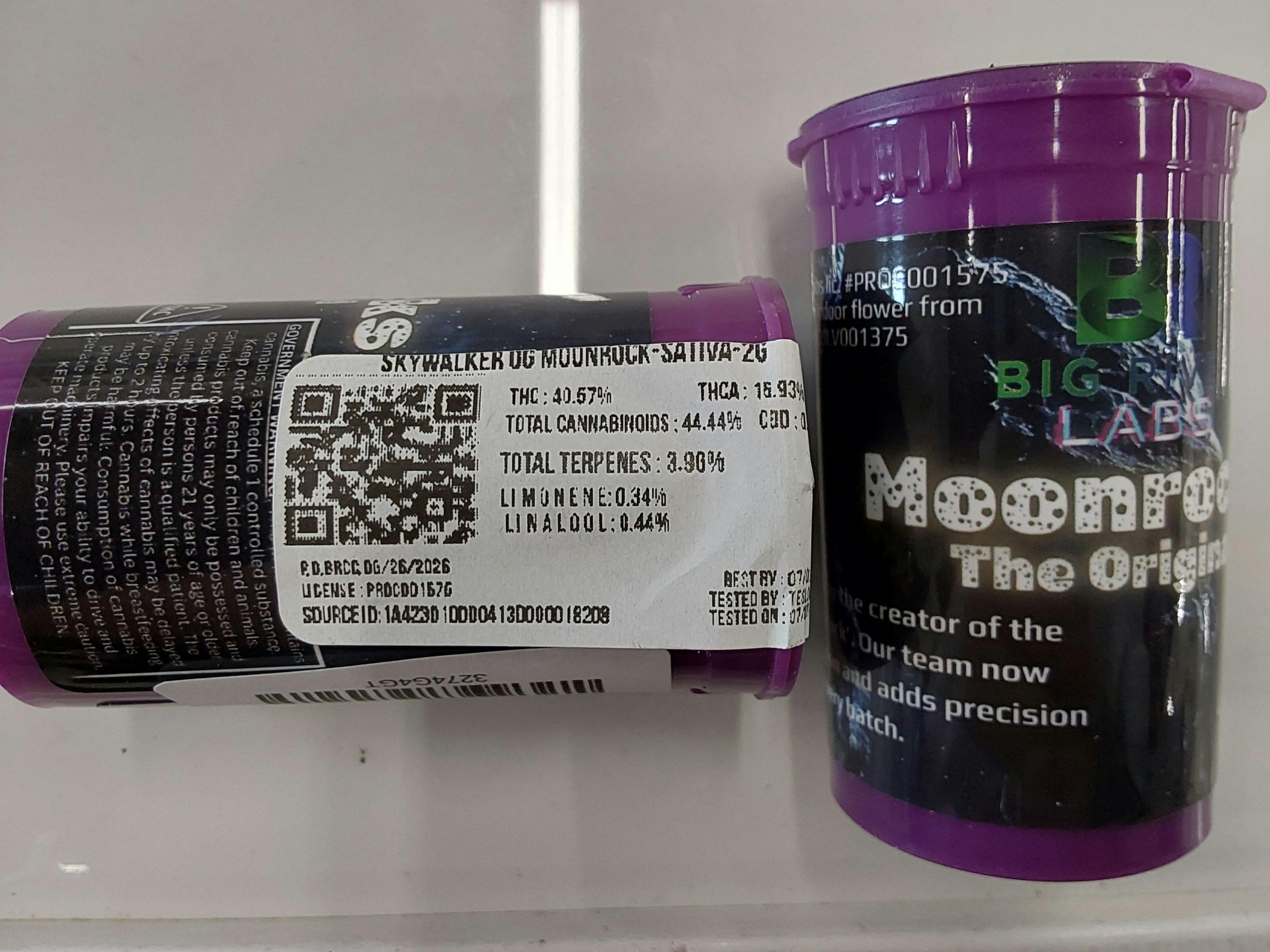 Skywalker O.G. | 2G Moon Rocks | BRCC at Geaux Green Medical Dispensary