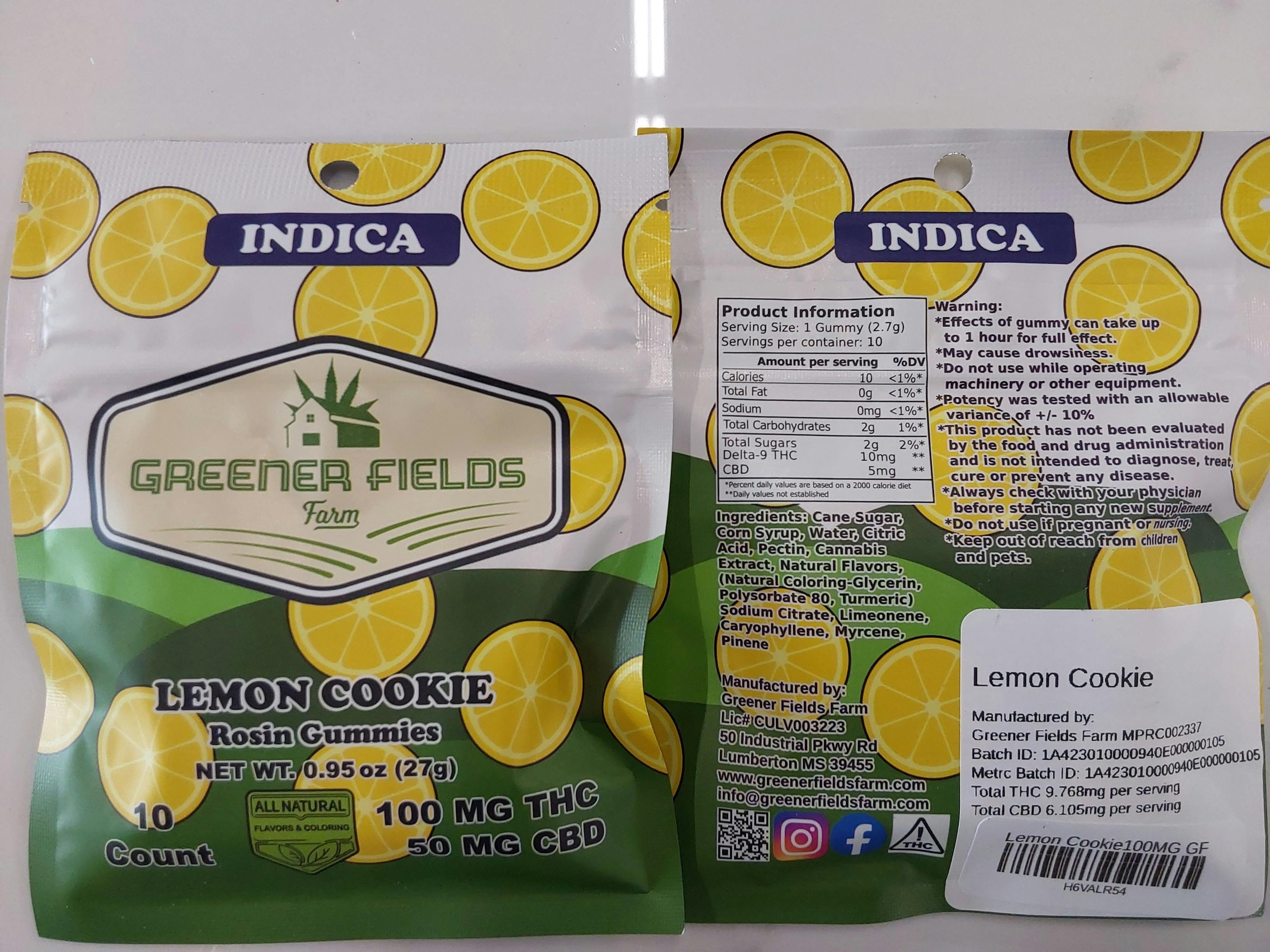Lemon Cookie Greener Fields
