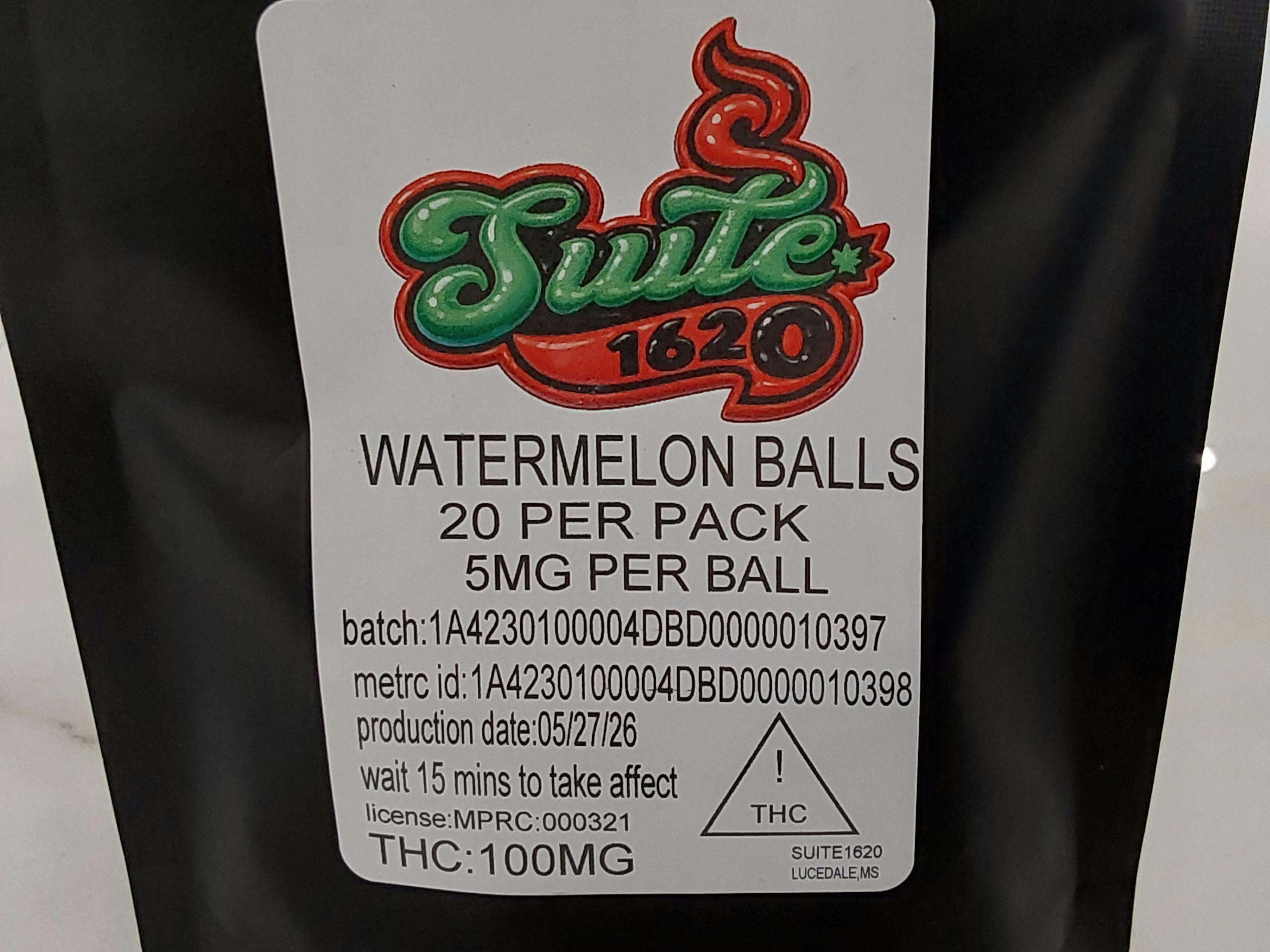 Watermelon | 100MG Live Resin Balls | Suite 1620
