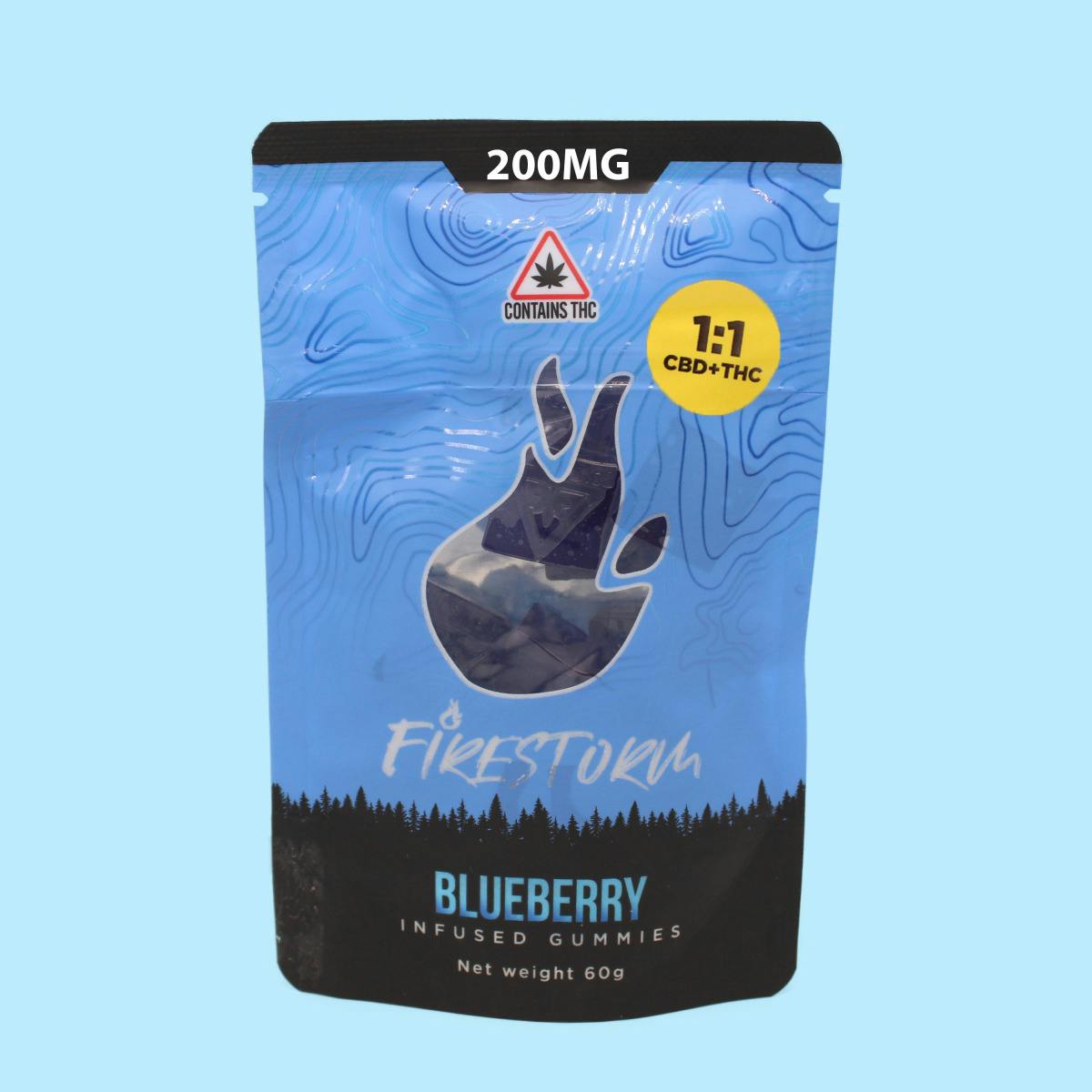 Firestorm | 1:1 Blueberry | Gummies | (200mg)