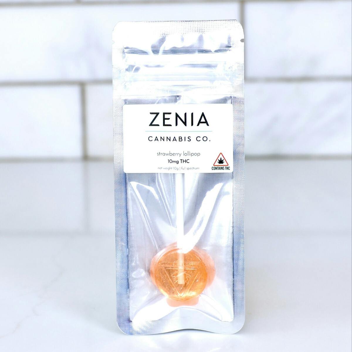 Zenia | Strawberry | Lollipop | (10mg) at Firestorm Cannabis Company