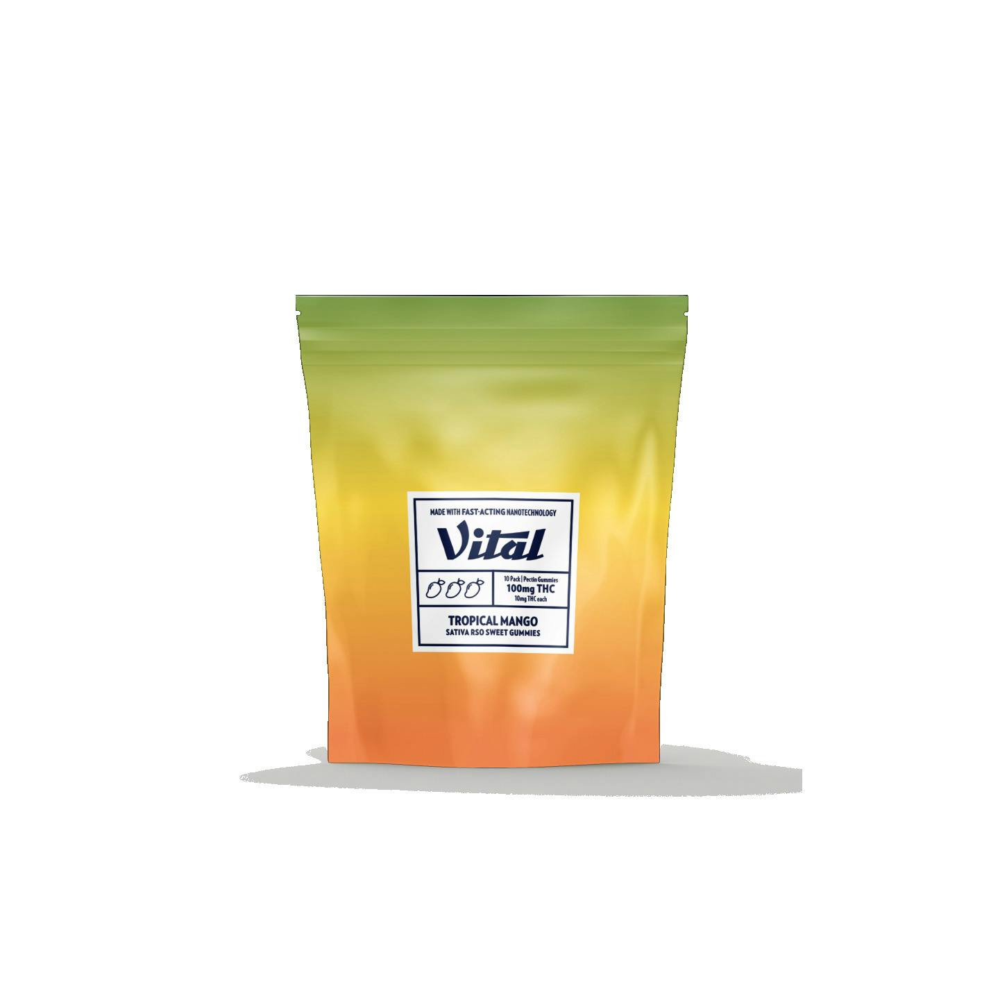 Vital Pectin RSO Gummies 100 MG Tropical Mango