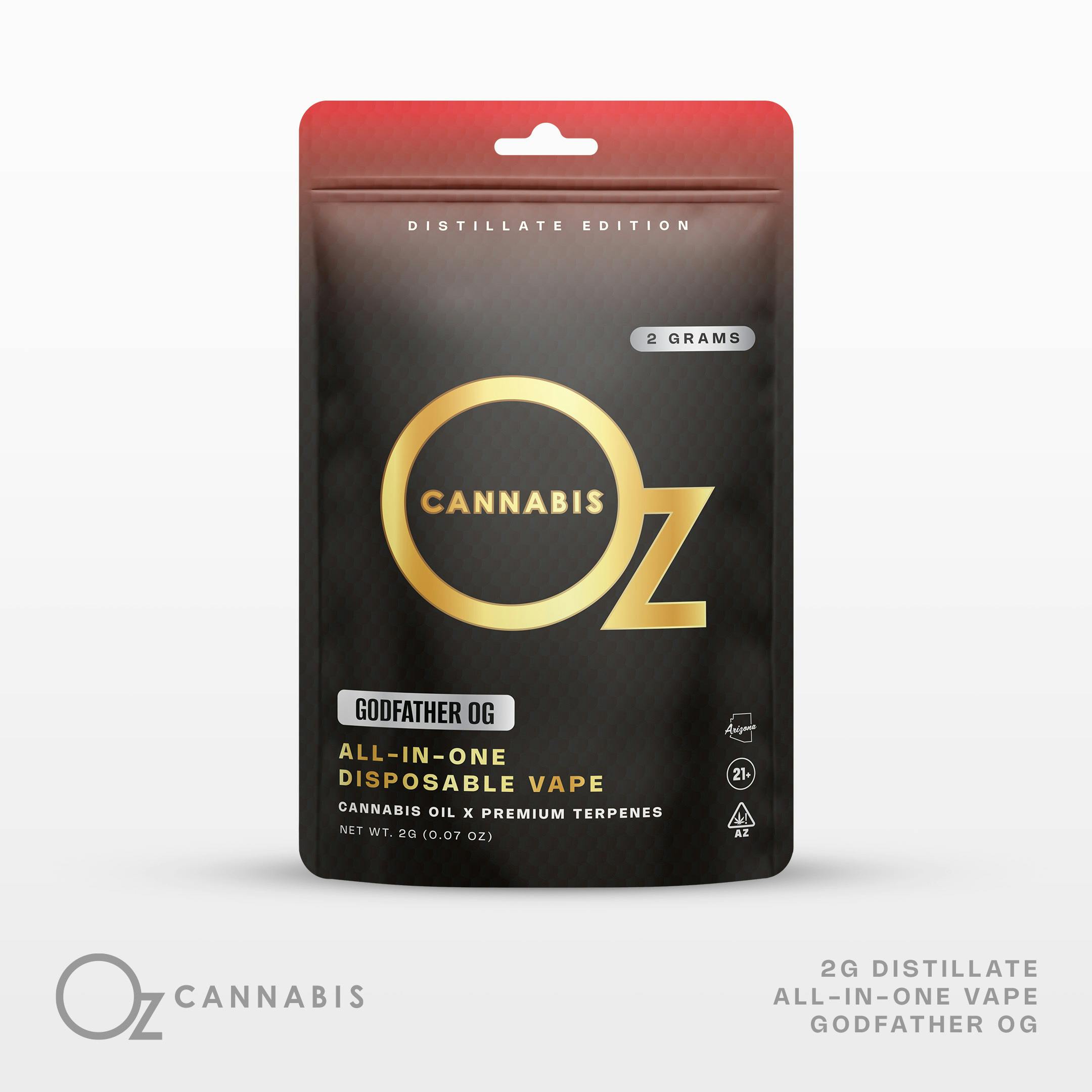 OZ Cannabis AIO Vape 2g Godfather OG