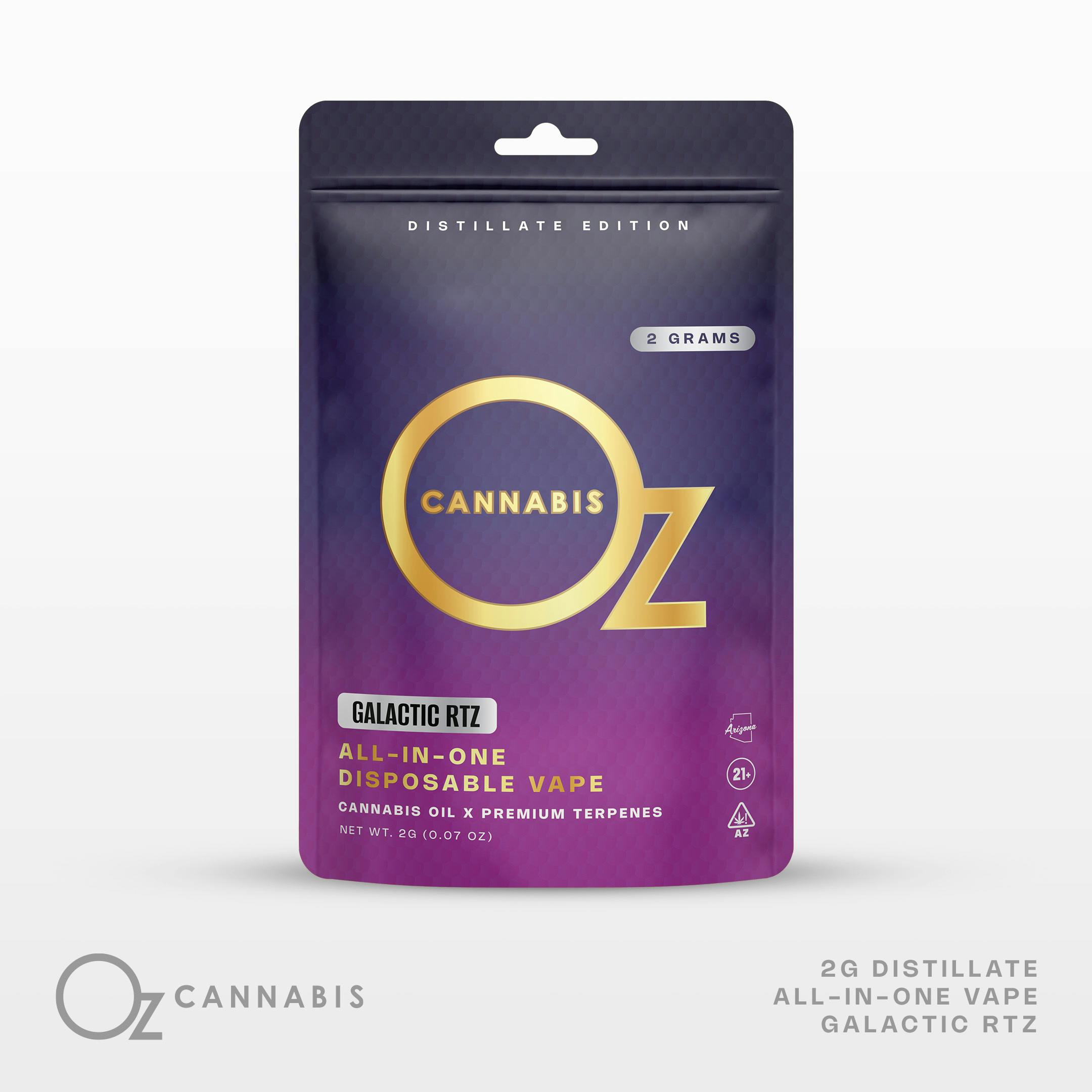 OZ Cannabis AIO Vape 2g Galactic RTZ