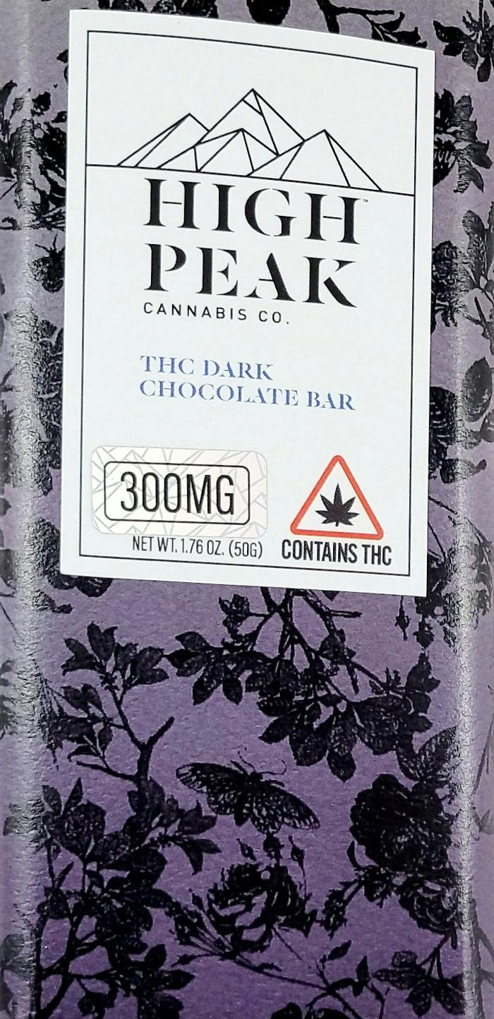 High Peak- Dark Chocolate Bar (300mg)