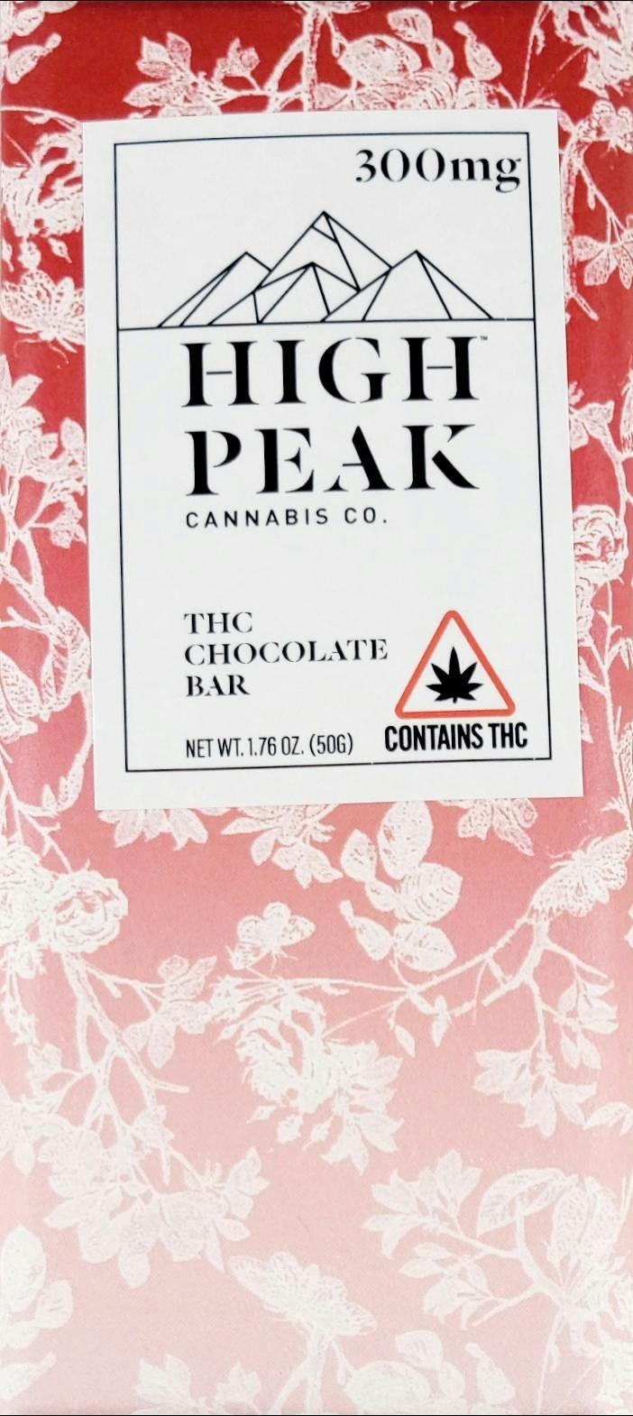High Peak- Vegan Blood Orange Dark Chocolate Bar (960mg)