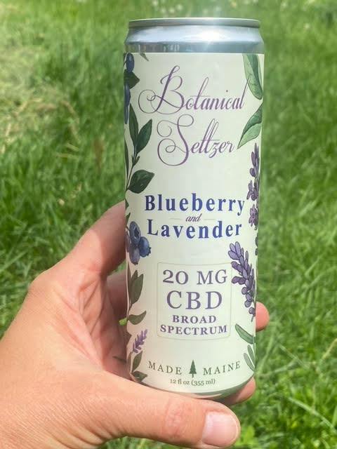 Blueberry and Lavender Botanical Seltzer- 20 mg Full Spectrum CBD