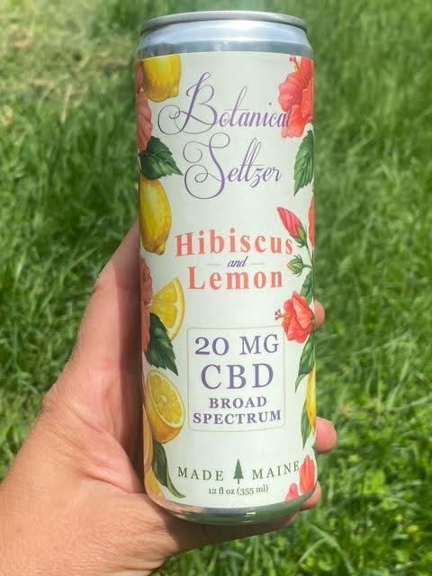 Hibiscus and Lemon Botanical Seltzer- 20 mg Full Spectrum CBD