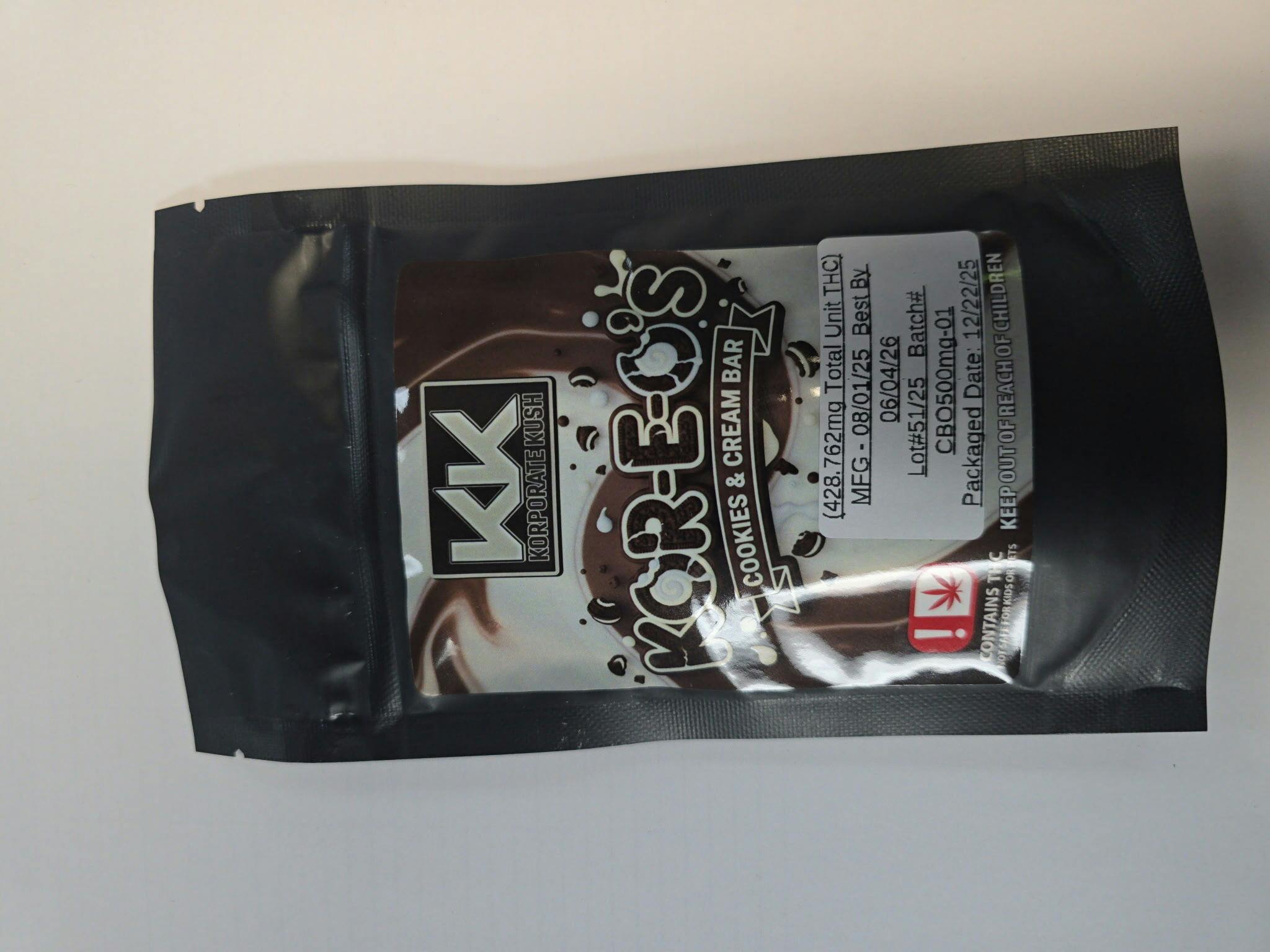 Korporate Kush Cookies & Cream Bar