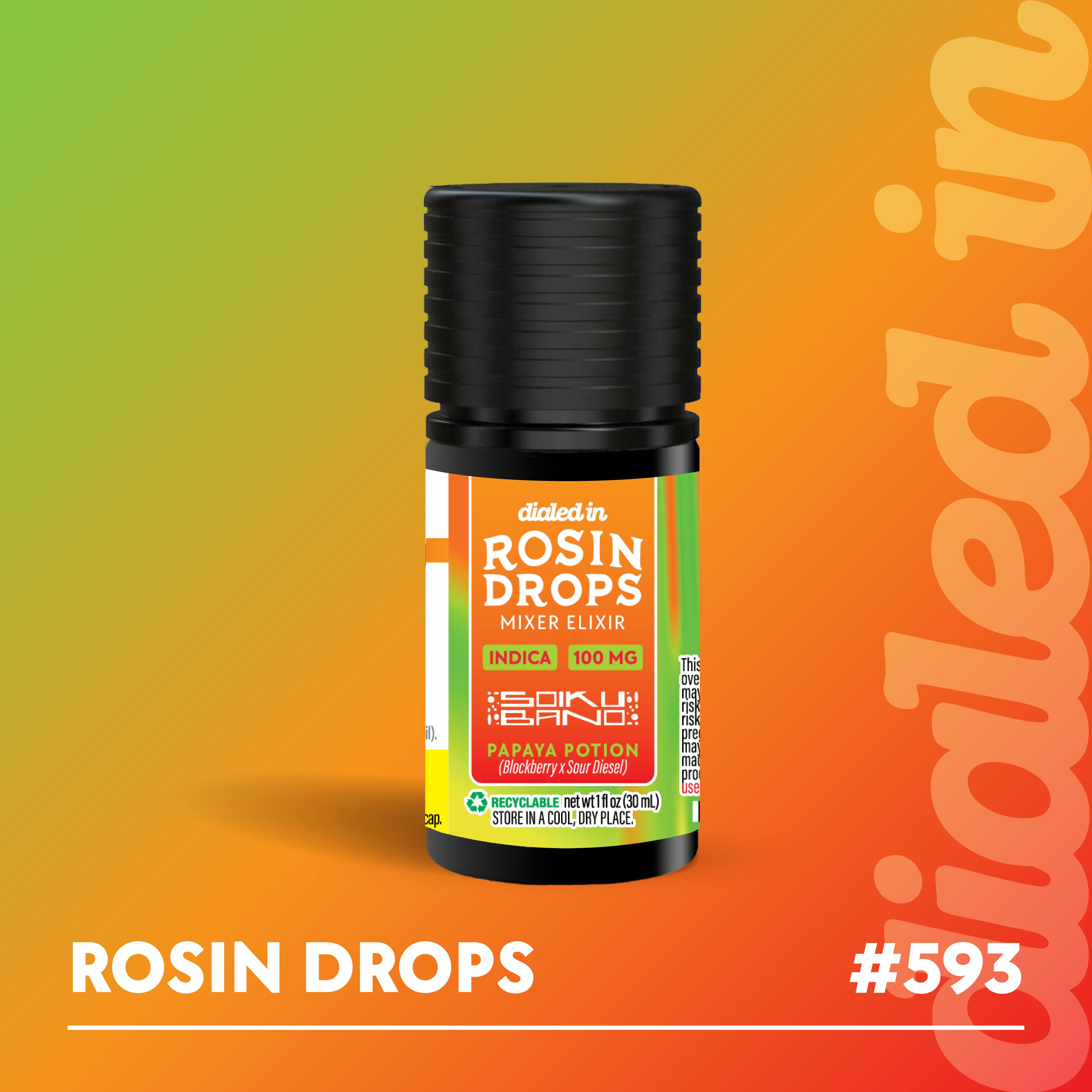 100mg - Papaya Potion - Rosin Drops | Dialed In Gummies - Rosin Drops