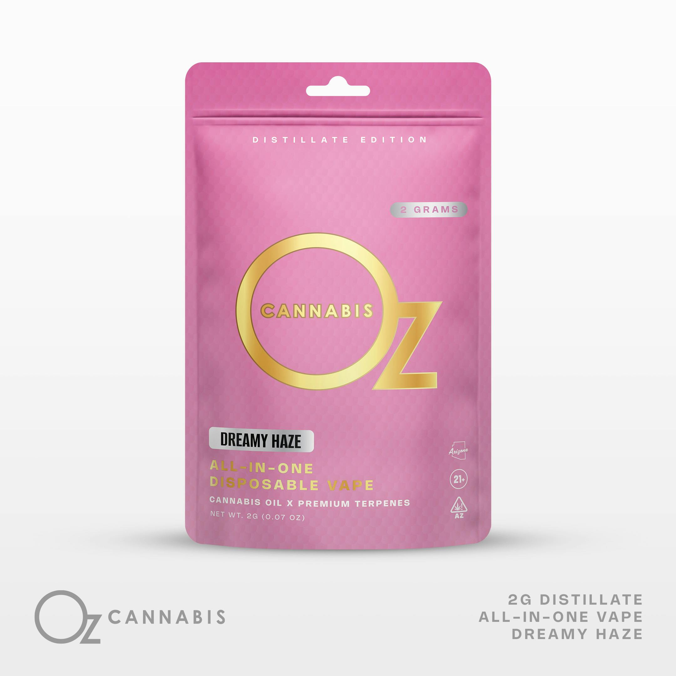 OZ Cannabis AIO Vape 2g Dreamy Haze