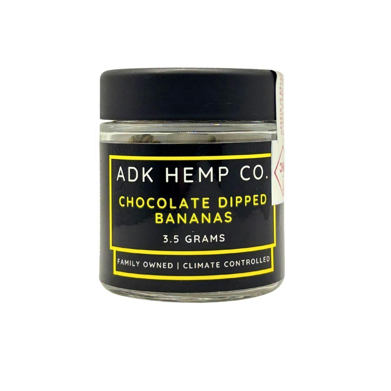 ADK Hemp Co Chocolate Dipped Bananas Flower Jar