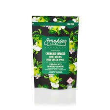 Smokiez Sour Green Apple THC:CBG Fruit Chews 10pk
