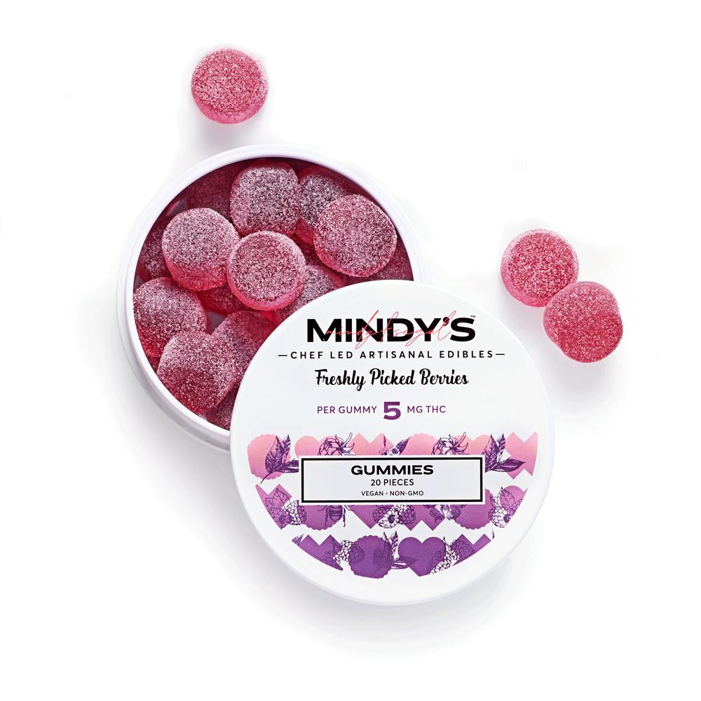 Mindy's Freshly Picked Berries 50mg 20ct Pouch Indica at Mystic Greenz
