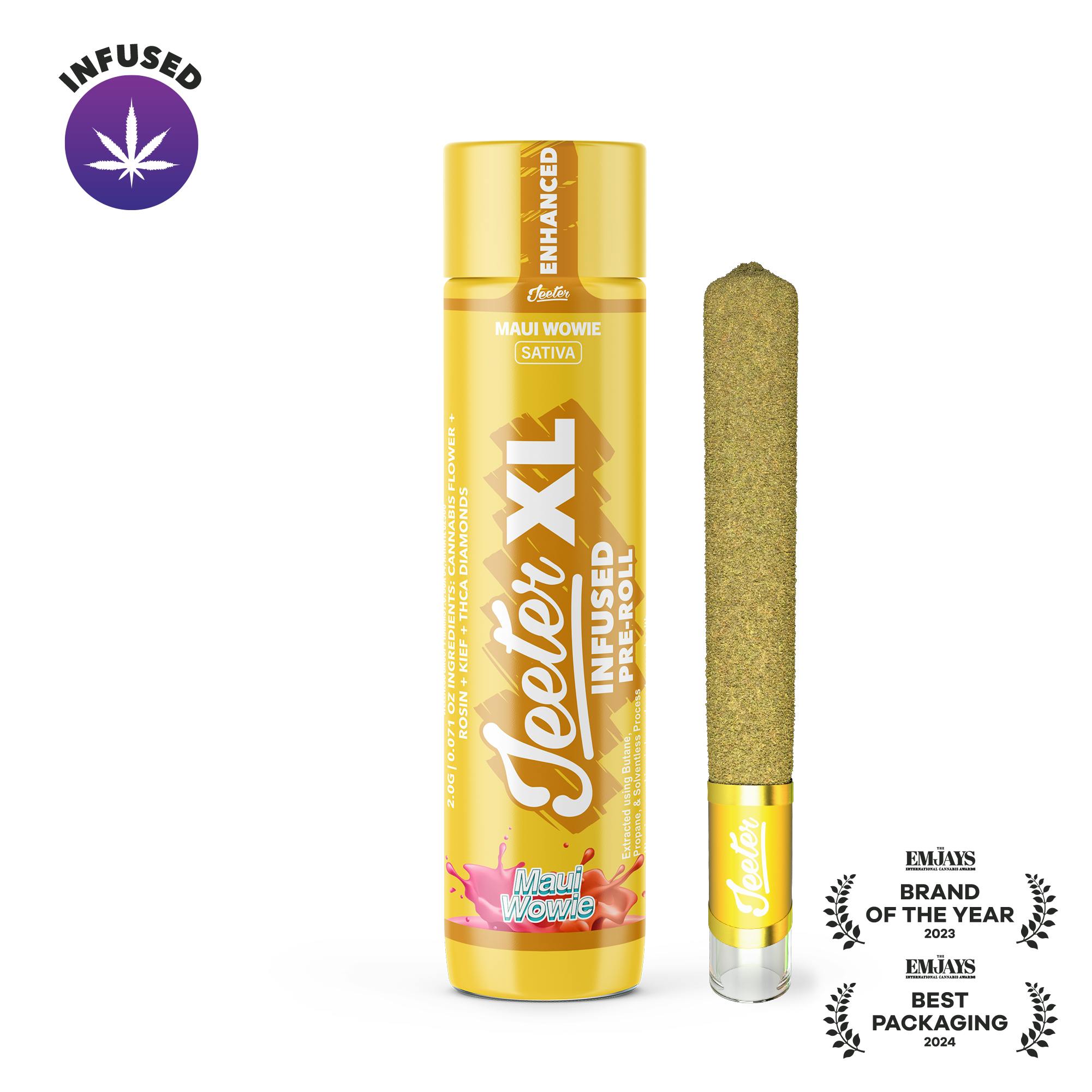 Jeeter Infused XL 2G Preroll Maui Wowie Sativa at Mystic Greenz