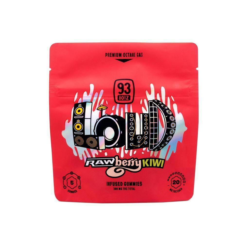 93 Boyz LOUD Rawberry Kiwi Gummies 100mg, 5pk