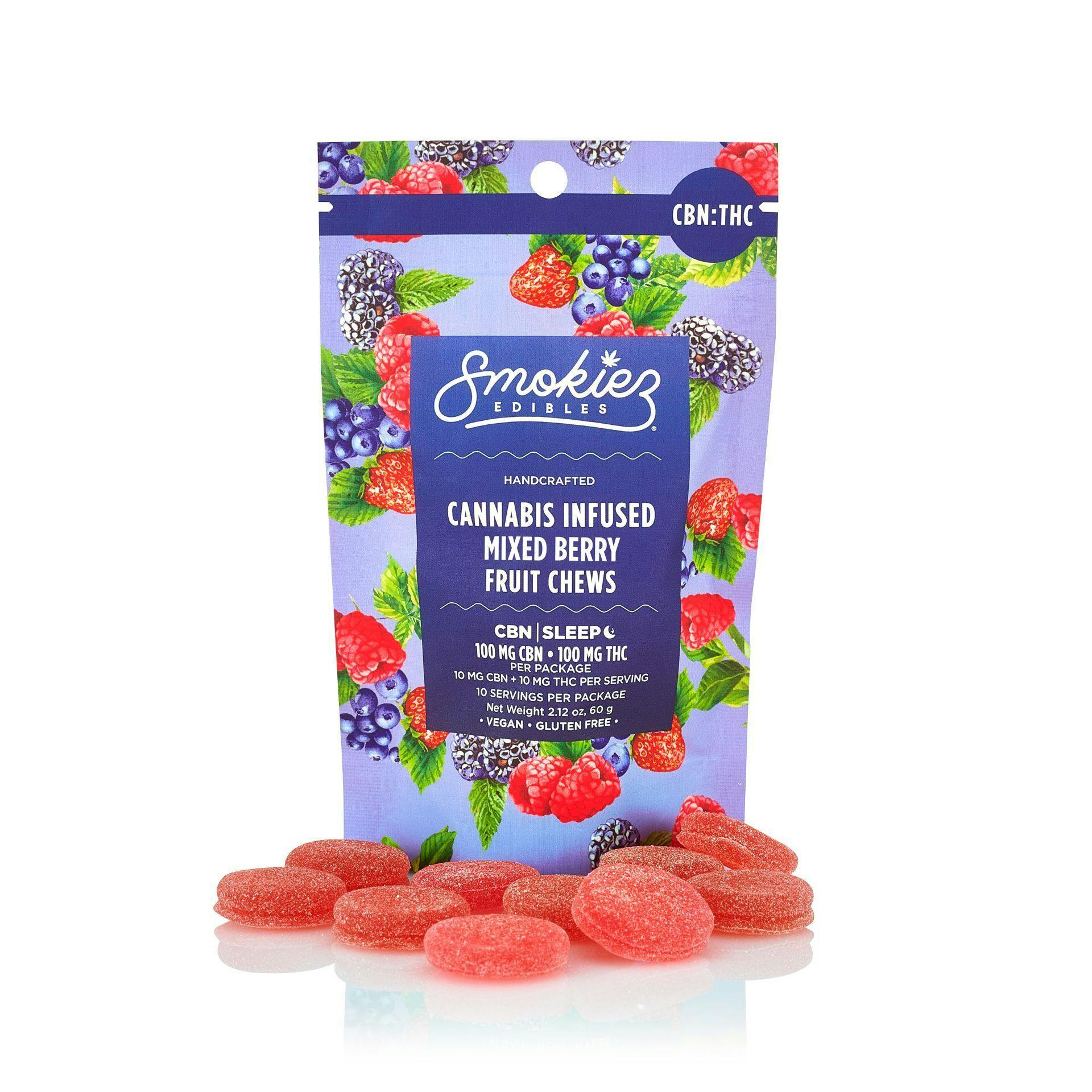 Mixed Berry 1:1 THC:CBN Sour Gummies