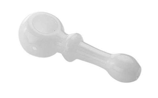 GRAV: 4.5" Bauble Spoon Hand Pipe White