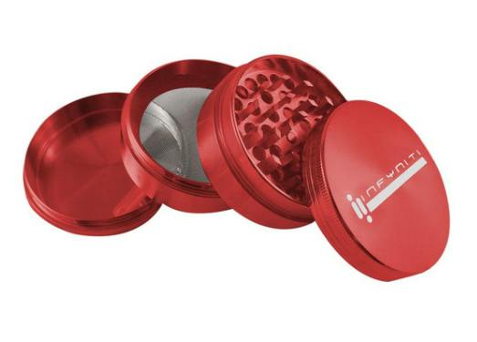 Infyniti - 4-Piece Grinder - 2.5" Red
