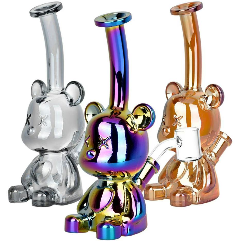 Bear-ly Coherent Glass Dab Rig - 7" Assorted Colors