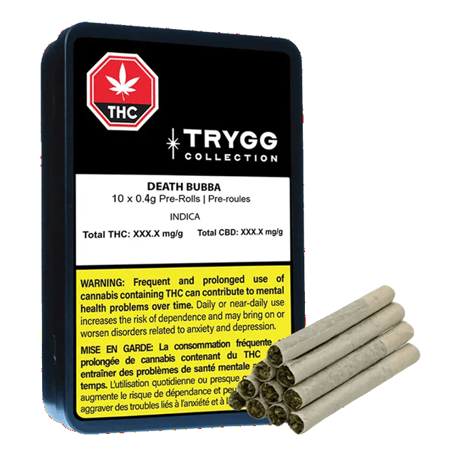 Trygg : Death Bubba Pre-Rolls - 10 x 0.4g