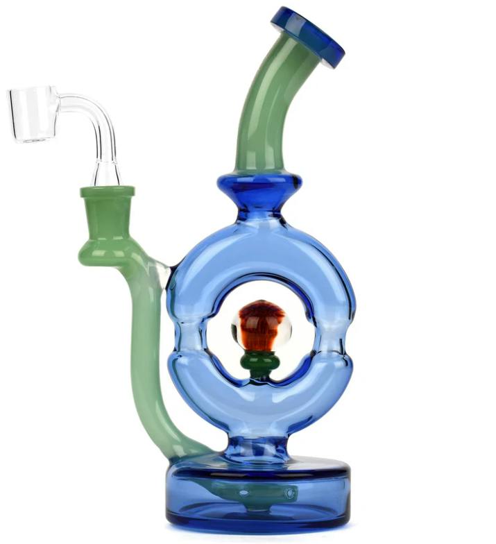 Red Eye Glass : 9" Donut Dab Rig