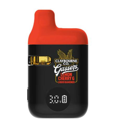 Claybourne : Gassers Lemon Cherry G Liquid Diamonds AIO Vape - 1g