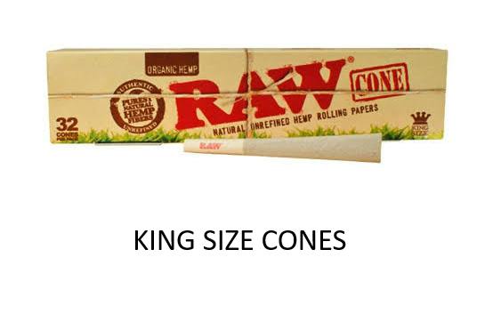 Raw Organic King Cones - 32-pack