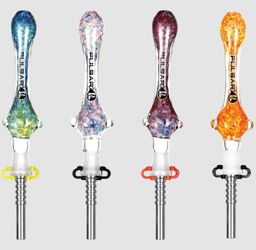 Pulsar : Candy Frit Twist Dab Straw Nectar Collector- 7.5"