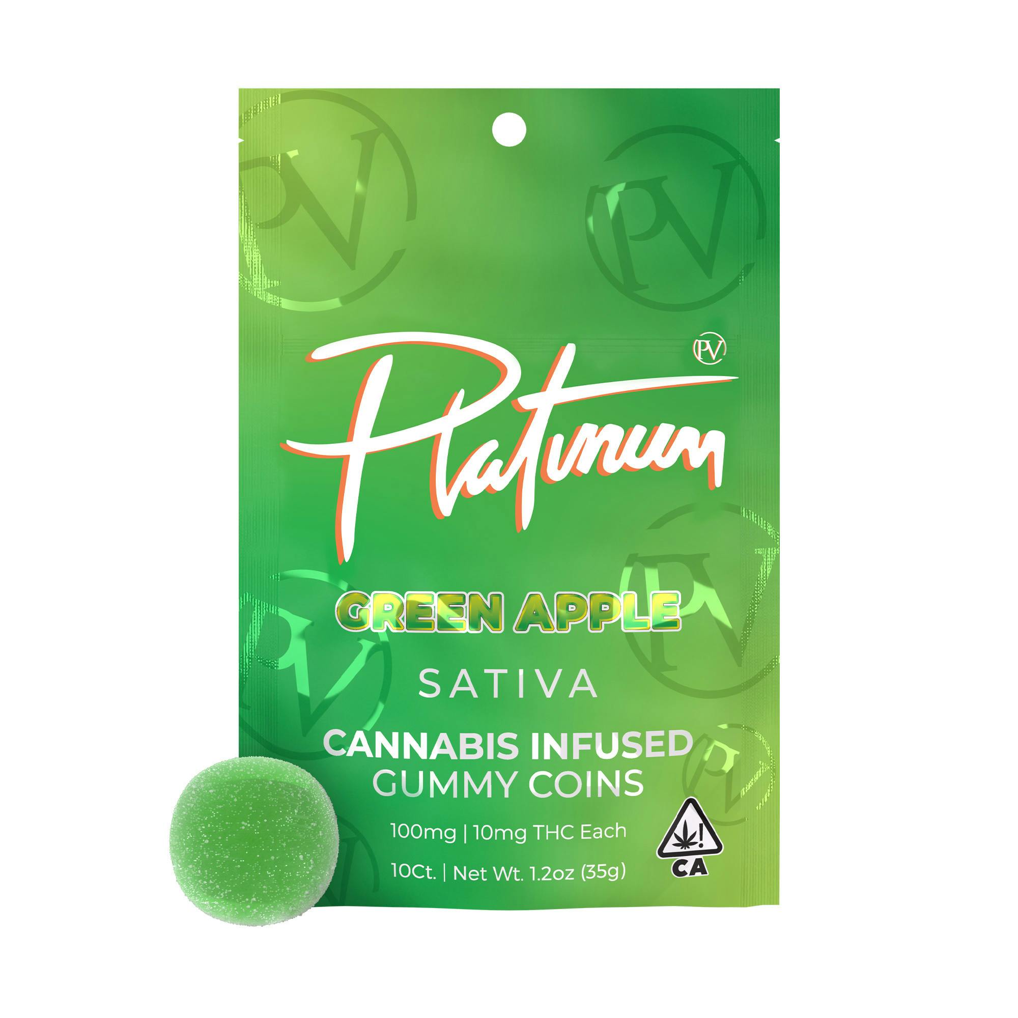 PLATINUM VAPE | GREEN APPLE | GUMMIES | 200MG