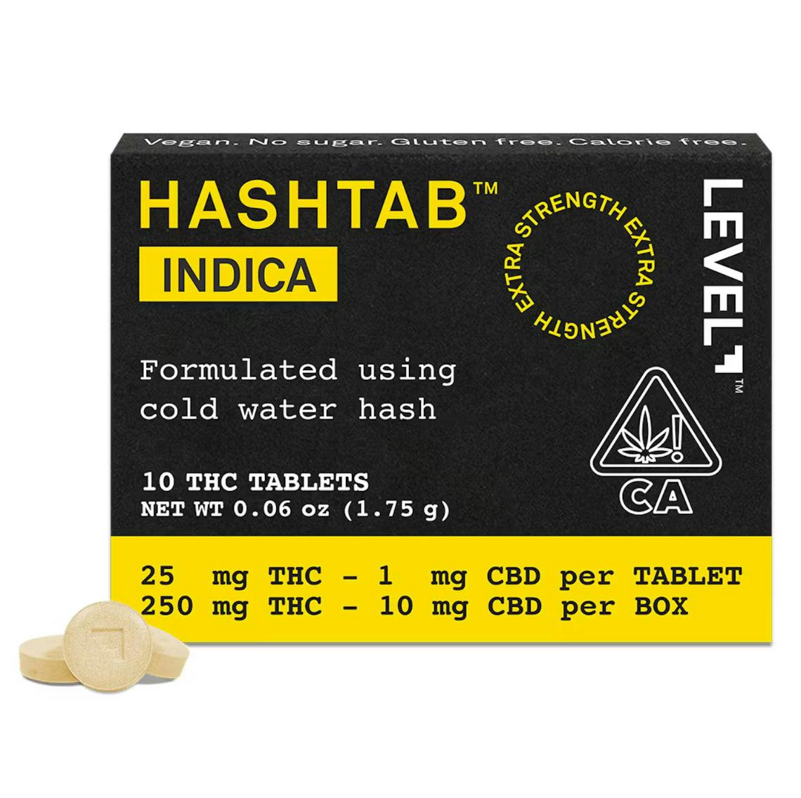 HASHTAB | Indica Tablets 25:1 THC:CBD | 250mg | 10ct | 25mg/ea