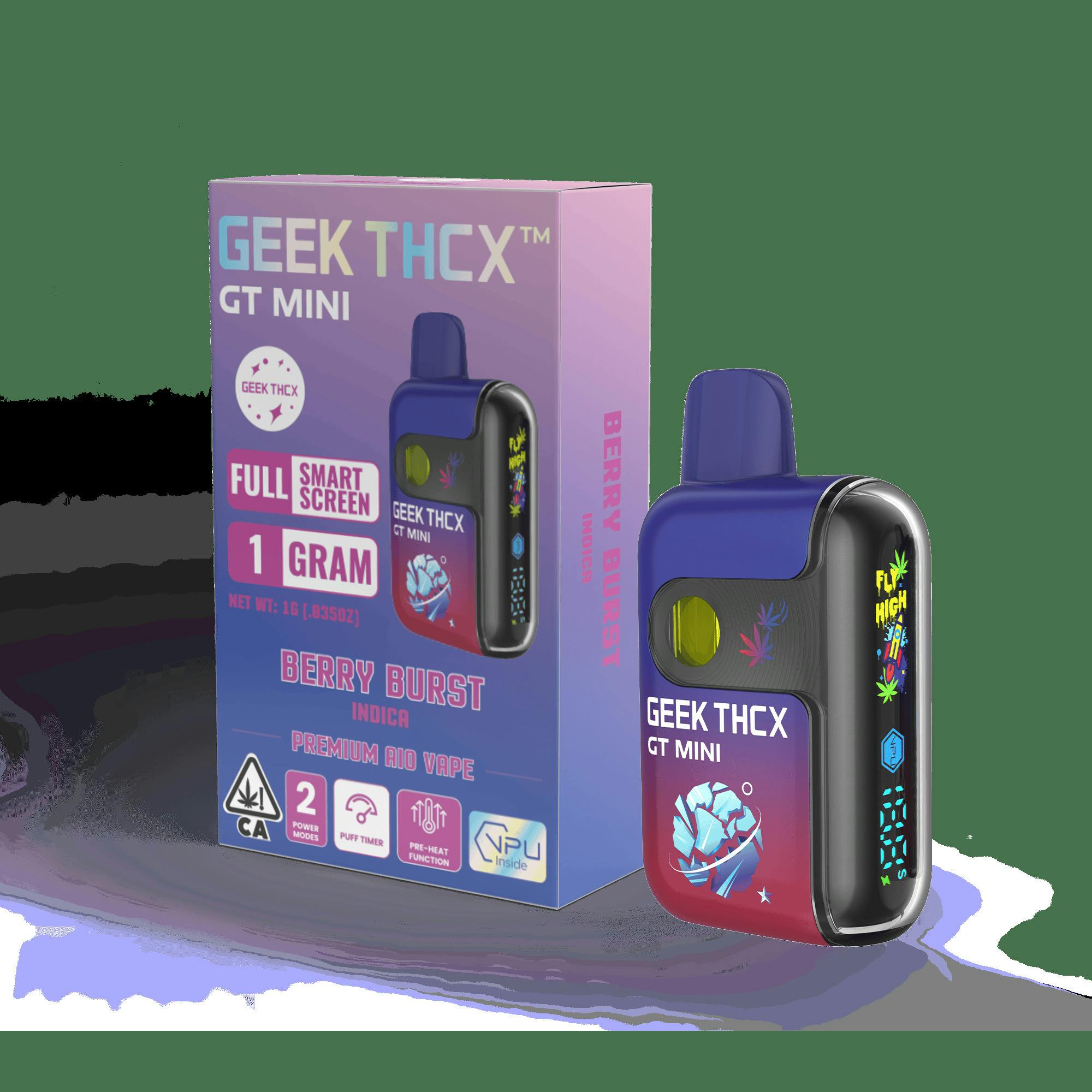 GEEK THCX x Wellgreens- Grape God (Indica) GT MINI All-In-One Vape