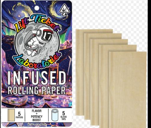 LIFT TICKET - INFUSED ROLLING PAPER - LCG - (5PK)