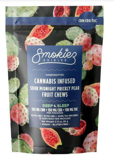 Smokiez: Fruit Chews - - Sweet Midnight Prickly Pear
