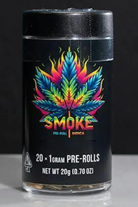 SMOKE - PREROLL PACK - HYBRID - RAINBOW GELATO - 1G - (20PK)