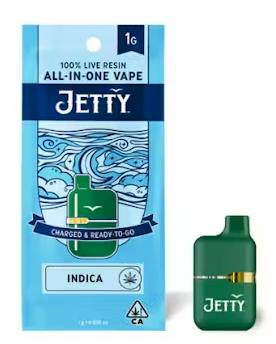 JETTY - AIO - LIVE RESIN - INDICA - MINT CONDITION - 1G