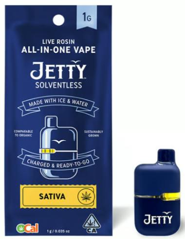 JETTY - AIO - OCAL SOLVENTLESS - SATIVA - COUNTRY CREAM - 1G