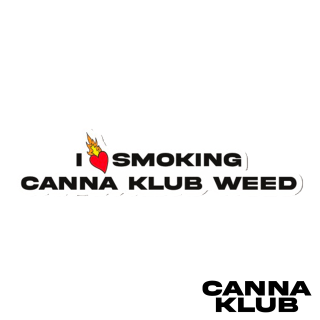 I HEART CANNA KLUB WEED STICKER at Canna Klub Wolverine, Recreational Marijuana Dispensary