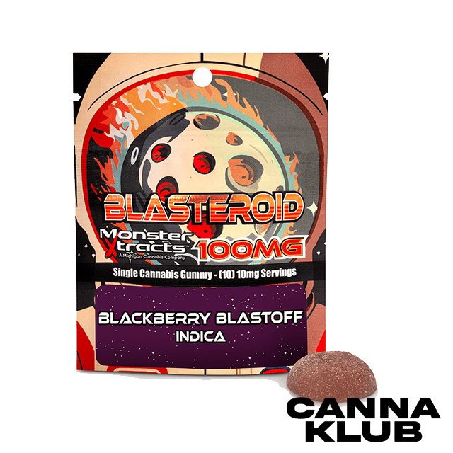 100MG BLACKBERRY BLAST OFF GUMMY at Canna Klub Wolverine, Recreational Marijuana Dispensary